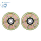 Set of 2 Flat Idler Pulleys for MTD (Year Range Not Specified)