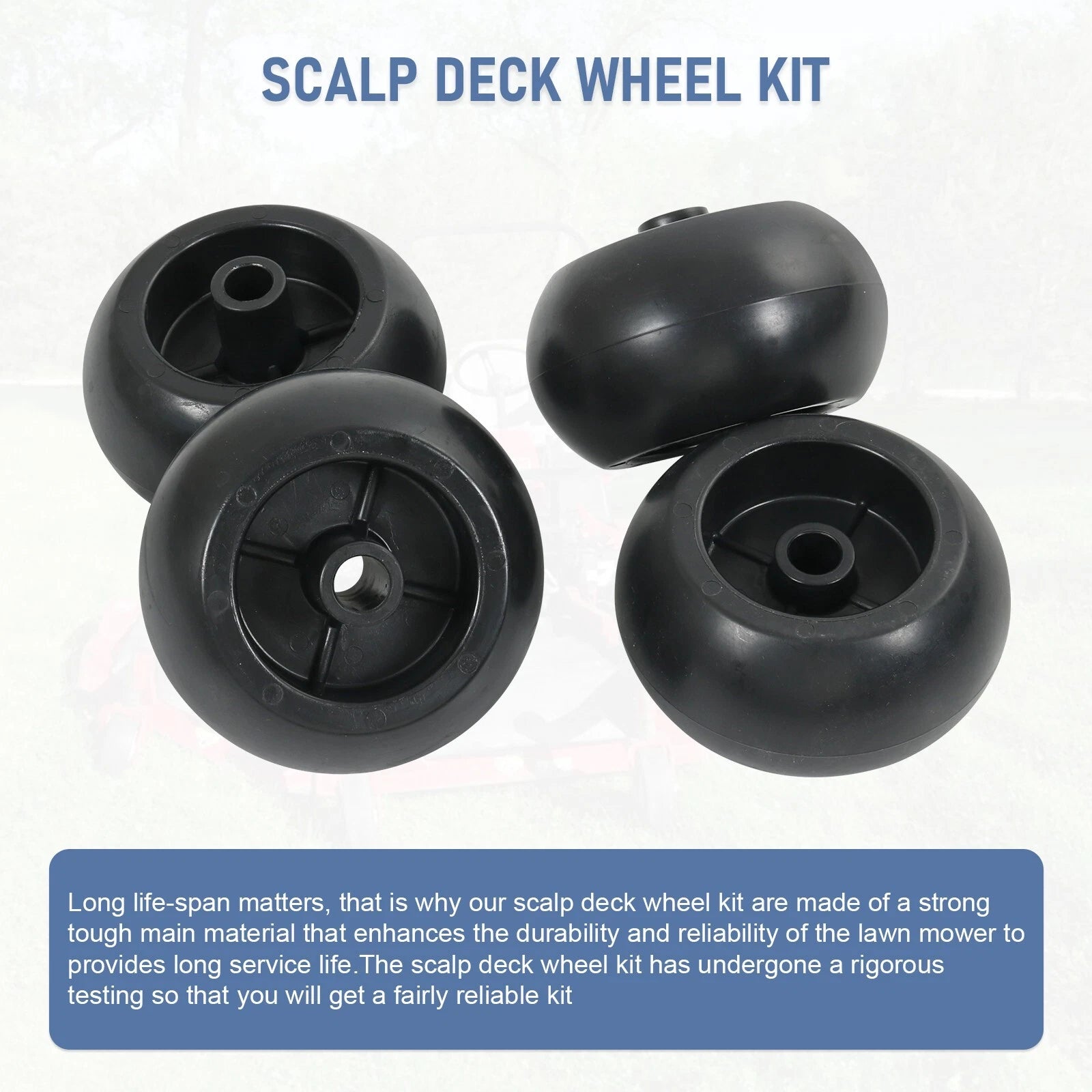 4X Deck Wheel Kit for Exmark Viking Lazer Z Toro Groundsmaster
