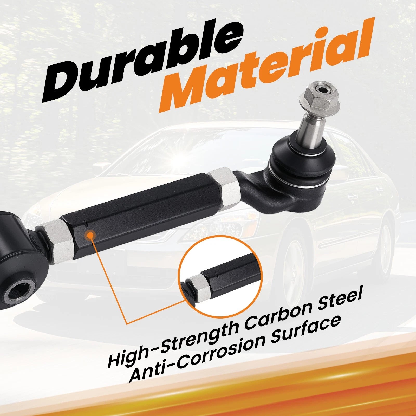 2X Upper Rear Camber Arms Kits for Honda Accord (2003–2007) W/Front Ball Joint
