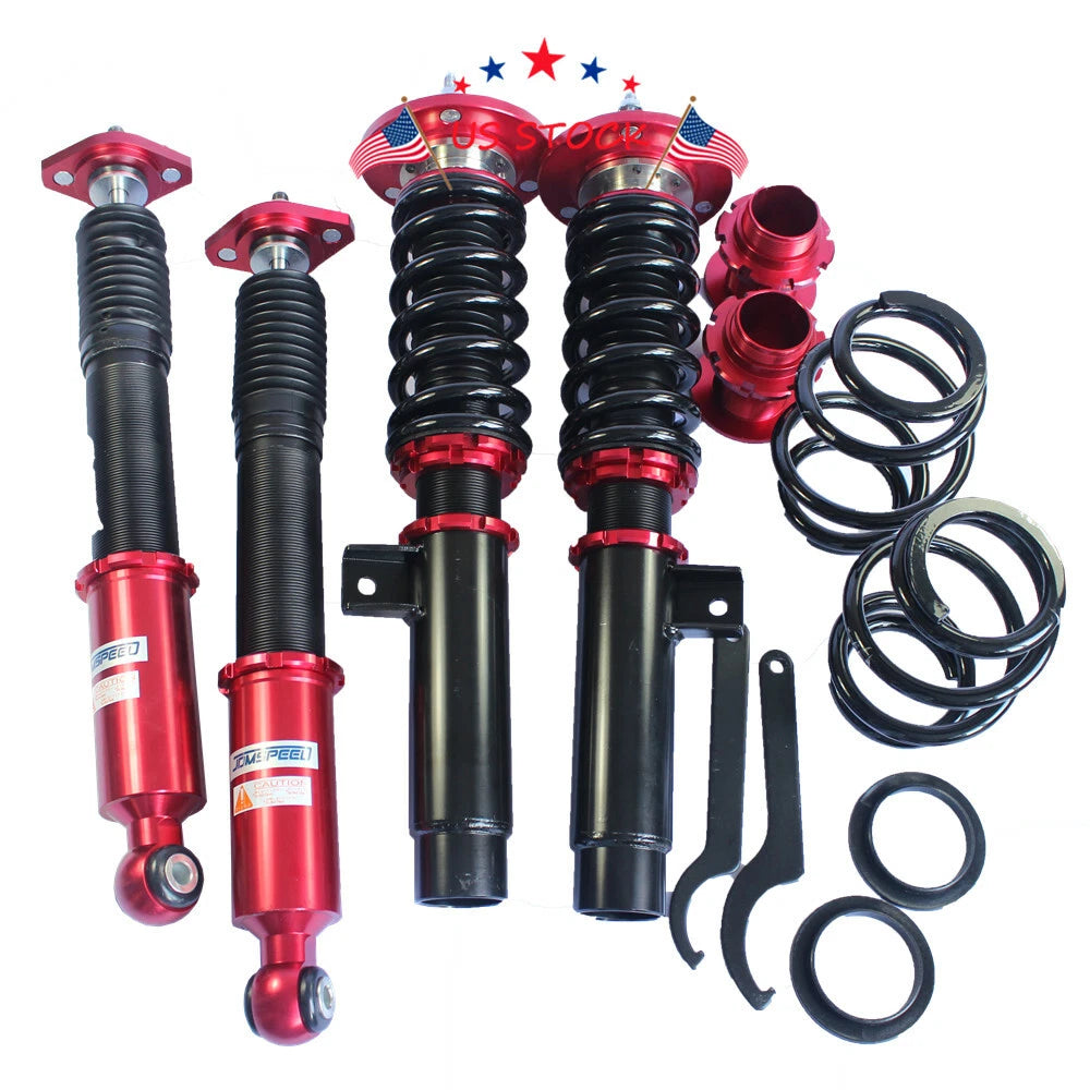 Set of 4 Adjustable Height Coilover Struts for BMW 3 Series E46 (1999-2005)
