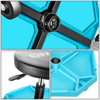 Adjustable Tool Padded Seat Stool for Garage Workshop (300 lbs Capacity)
