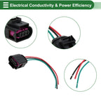 Set of 2 3 Pin Sensor Wiring Harnesses for Audi A3 (2005–2011) No. 4D0971993