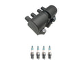 Set of 4 Hitachi Ignition Coils & Denso Iridium Spark Plugs for Aveo5, Forenza, Reno (2004–2008)