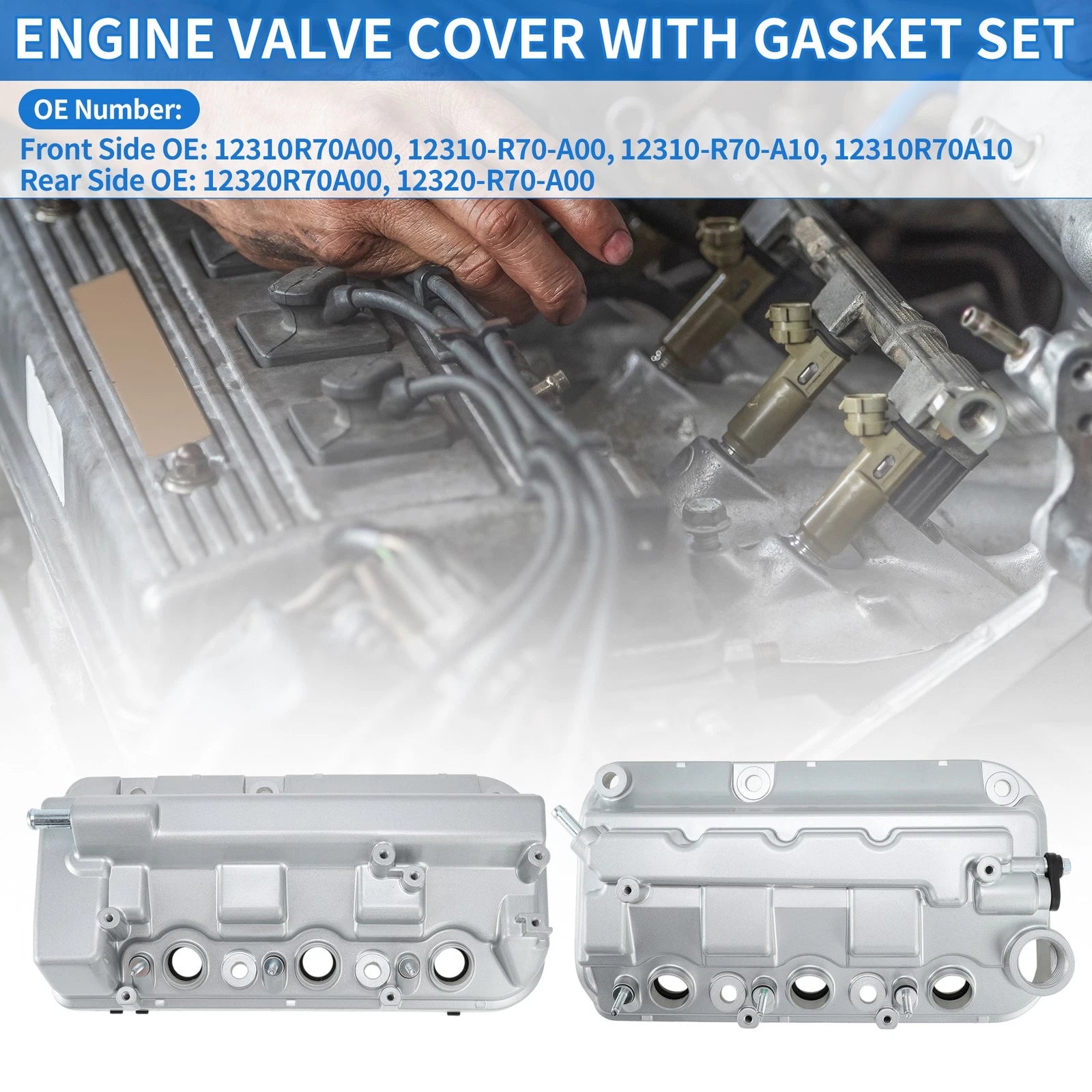 Engine Valve Cover for Honda Accord 3.5L V6 (2008–2012) 12310R70A00 12320R70A00