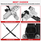 Pair Rear Power Window Regulator with Motor for Chevy Tahoe GMC Yukon (2000–2006)