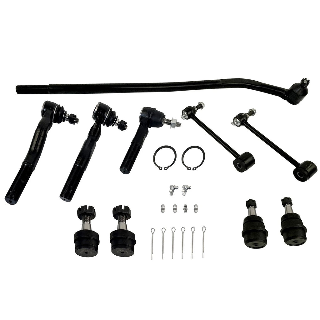Set of 10 Ball Joints and Tie Rods for Jeep Wrangler (2007–2018)