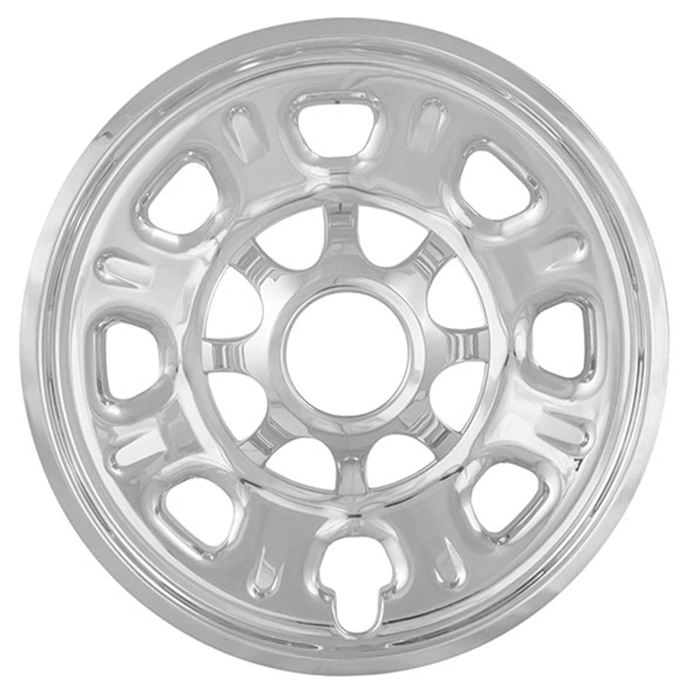 18 Inch 8 Lug Chrome Wheel Skins Hub Caps for Chevy Silverado 2500 HD (2011–2016)