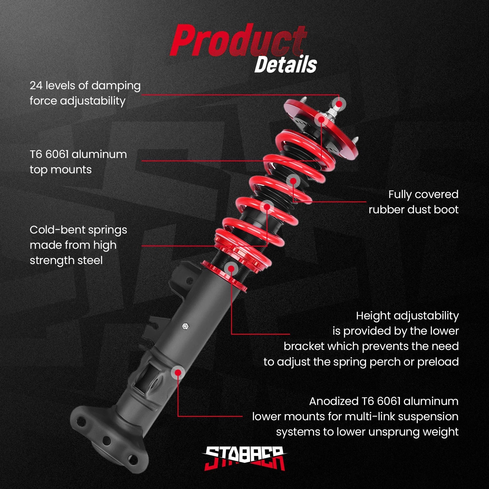 Coilovers Suspension Kit for BMW E36 3 Series (1990–1999)