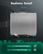 Aluminum Radiator for Suzuki Vitara (1999–2004) & Geo Tracker (1996–1997)
