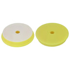 2 Pcs 6" Yellow Foam Buffing Sponge Pads for 5" Backing Plate Polisher