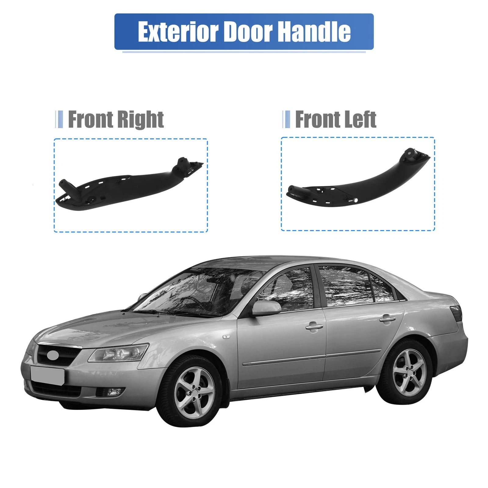 1 Pair Interior Door Handle Pull for BMW 320i (2013–2018)