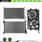 A/C Cooling Fan & Radiator & Condenser Kit for Ford Focus (2005–2007)
