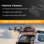 Tailgate Trunk Release Switch for Chrysler Town & Country (2001–2010) No.901470