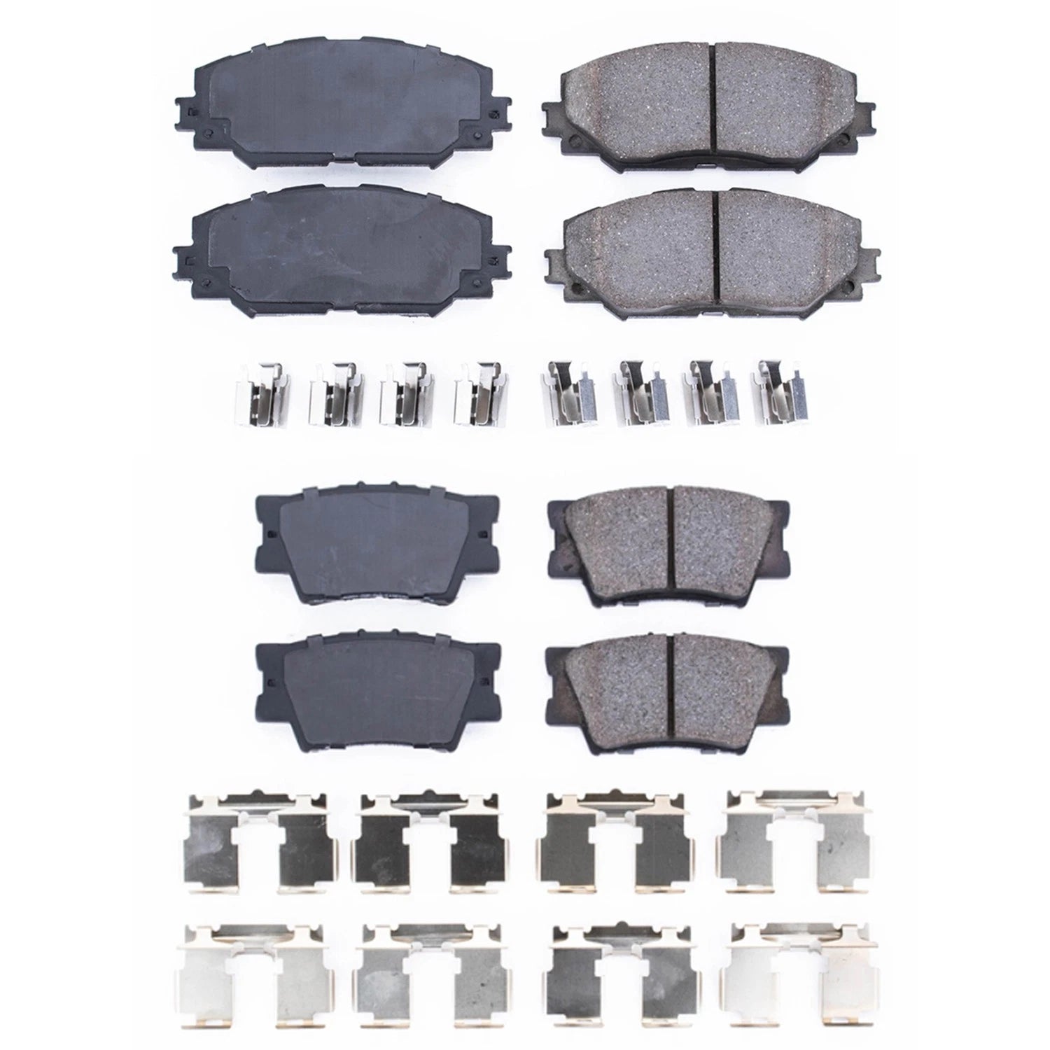 PowerStop 2X Front Rear Carbon Fiber Ceramic Brake Pads Kit for HS250h RAV4 (2010–2012)