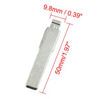 5pcs Metal Uncut Insert Blank Blade Key for Audi A6 