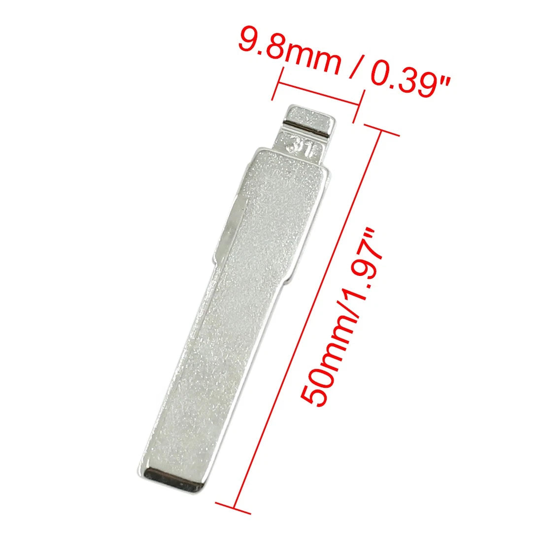 5pcs Metal Uncut Insert Blank Blade Key for Audi A6 