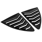 1 Pair Rear Side Window Louvers Cover for Toyota 86 (2013–2021) Glossy Black