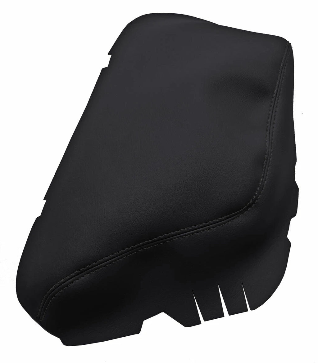 Console Lid Armrest Cover for Dodge Challenger (2015–2020) Black PVC Leather