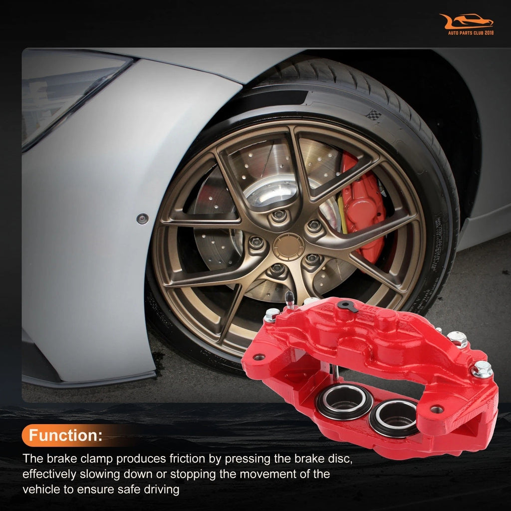 Front Rear Brake Calipers w/ Bracket Kit for Toyota Tundra (2007–2017)