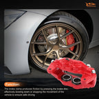 Front Rear Brake Calipers w/ Bracket Kit for Toyota Tundra (2007–2017)