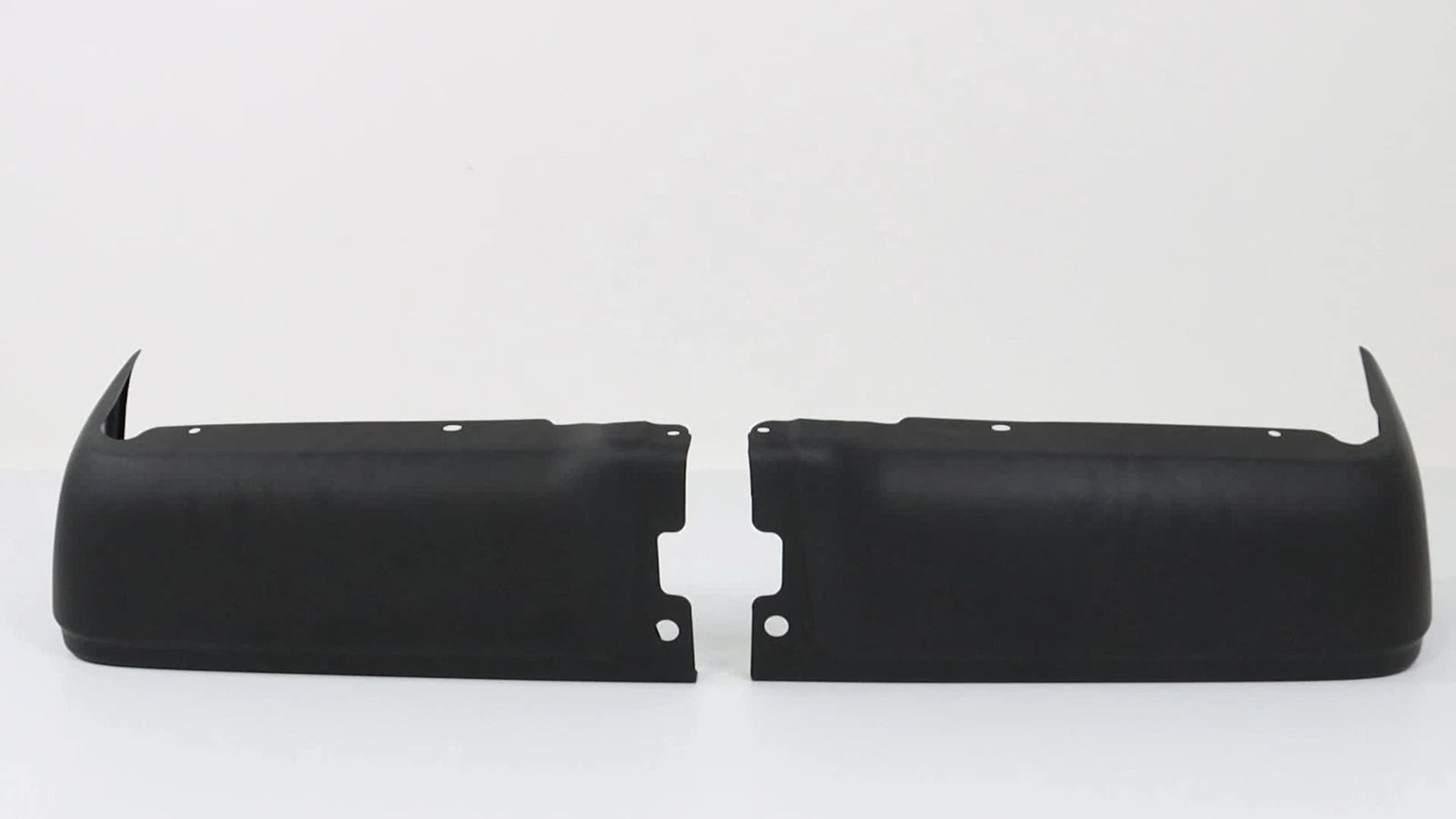 Pair Rear Bumper Ends for Ford F150 (2009–2014) Primered Steel Black