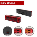2X Red LED Taillight Brake Lights for Honda Pioneer 520 700 1000 (2014–2024)