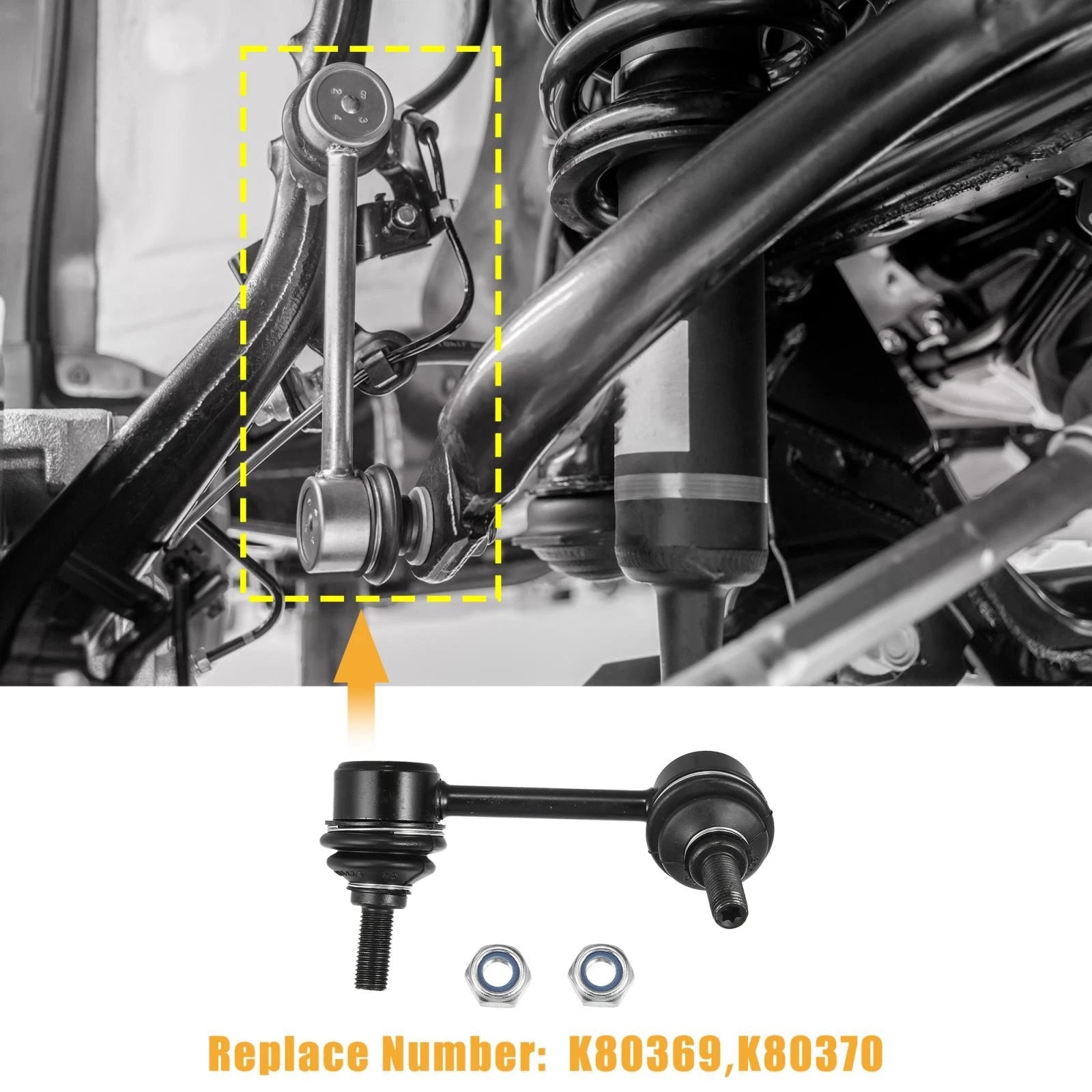 2X Rear Sway Bar Links 52320S9A003 for Honda CR-V (2002–2003, 2005–2006)