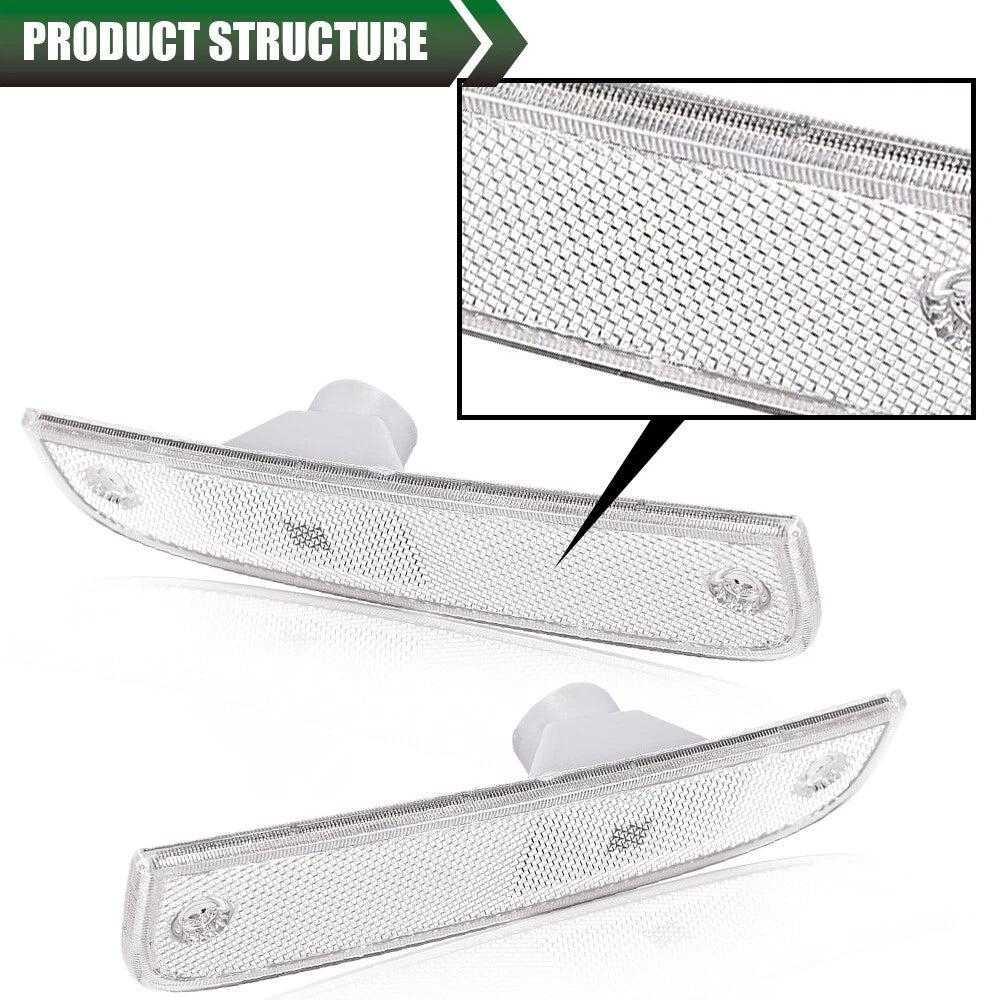 Clear Bumper Lights and Signal Corner Turn Lamps for Jeep Cherokee XJ (1997–2001)