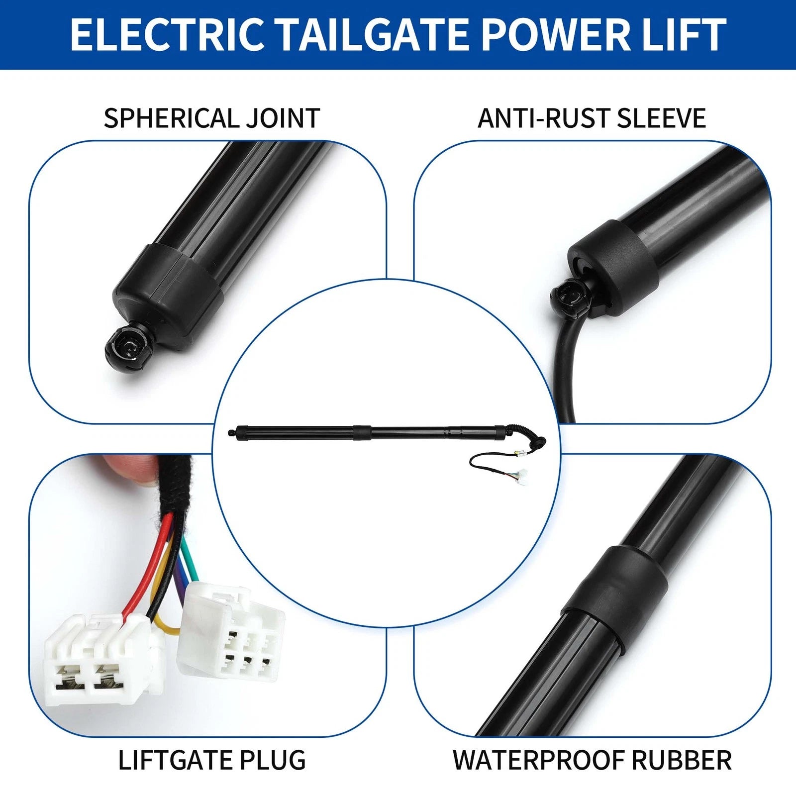 Rear LH Tailgate Power Lift Support for Honda Pilot (2016–2017) No. 74961TG7315