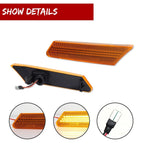 Amber Yellow LED Sequential Side Marker Lights for Porsche 911, Boxster