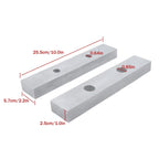 Reversible Aluminum Soft Jaws for 6" Milling Vise (10" x 2" x 1")