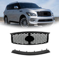 Front Upper Grille & Lower Bumper Trim for Infiniti QX80 (2015–2017)
