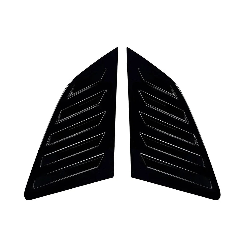 Gloss Black Window Louver Shutter Covers for Audi A3 S3 Sportback (2014-2020)