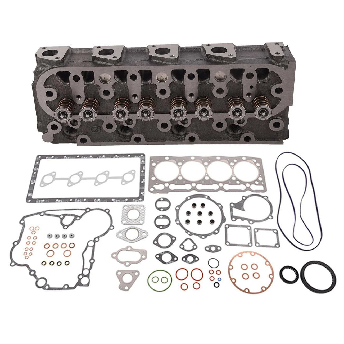 Cylinder Head with Valves & Gasket Kit for Kubota V1505