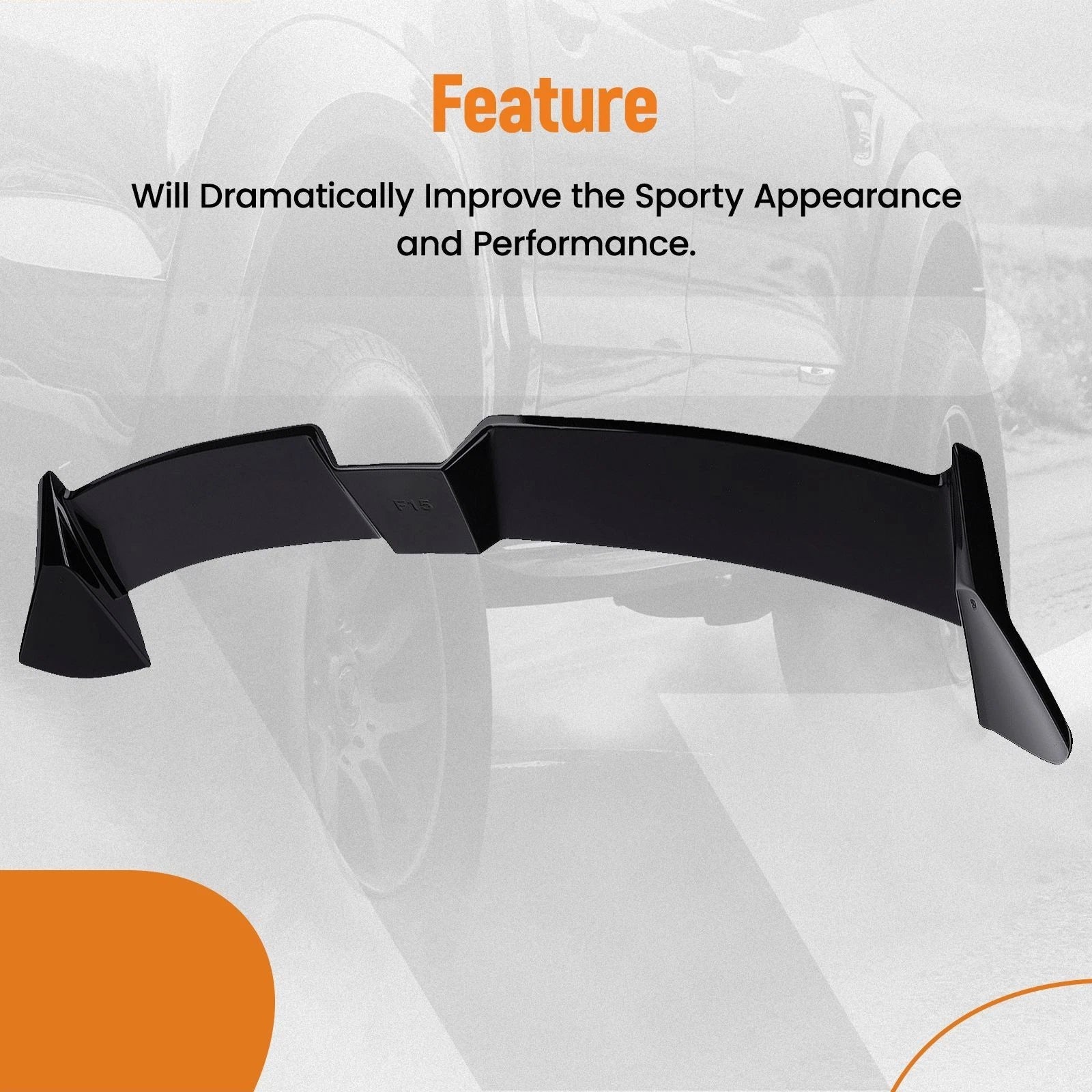 Gloss Black Rear Trunk Spoiler for BMW X5 F15 (2013–2018) ABS