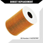Set of 1 Engine Oil Filter, Transmission Oil Filter for BMW E90 (2006–2011)