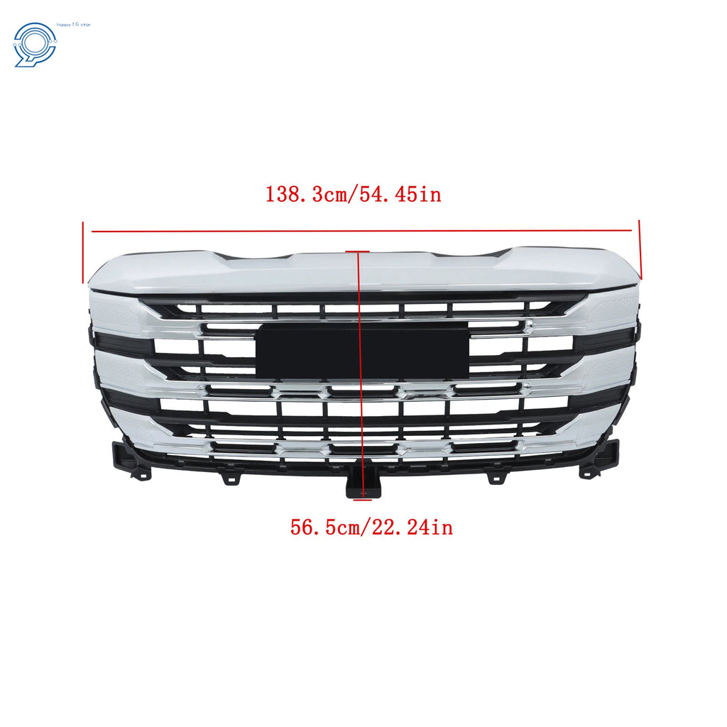 Chrome Front Upper Bumper Grille for GMC Sierra 1500 SLE (2022-2024)