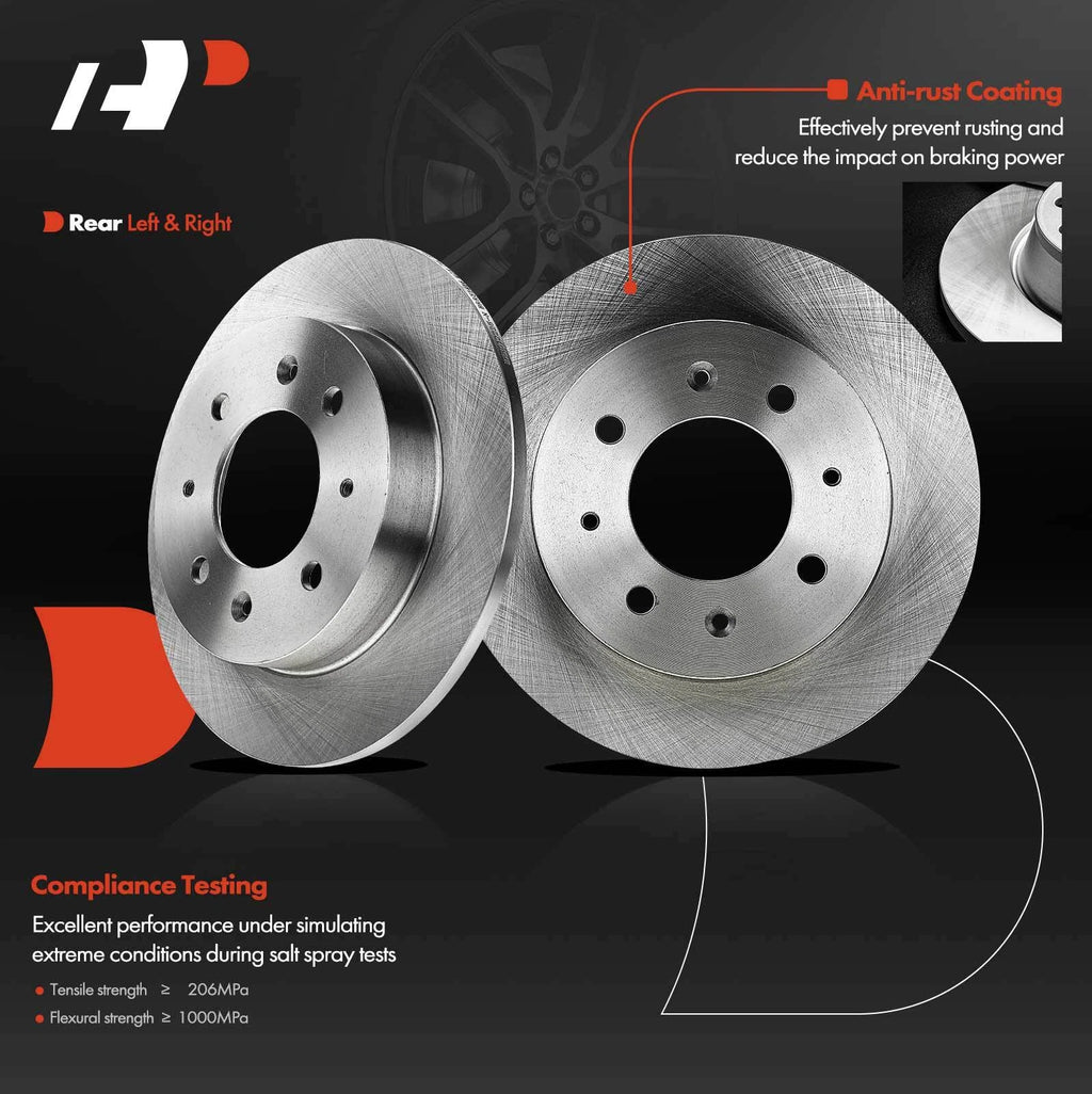 Rear Disc Brake Rotors for Kia Spectra/Spectra5 (2004–2009)