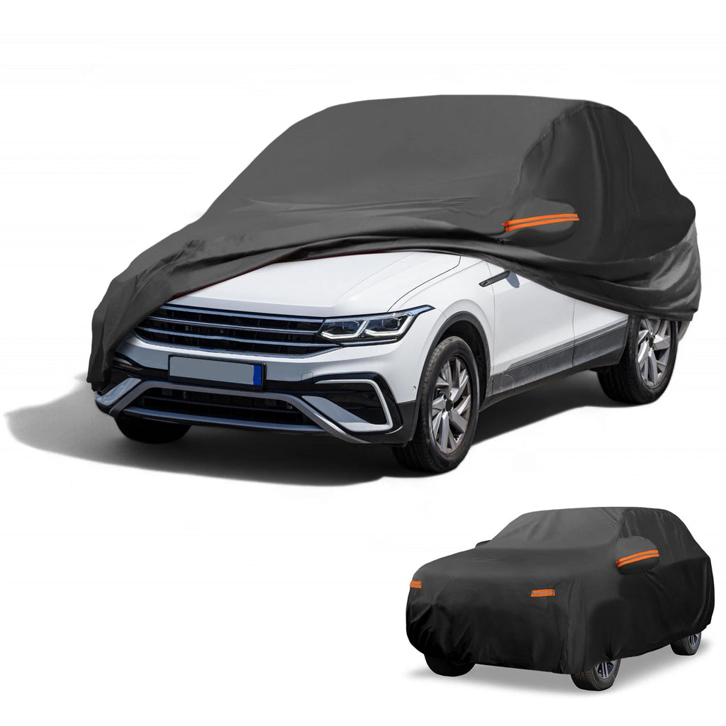 Waterproof Car Cover for Volkswagen Tiguan (2017–2023) 190T-PU with Zipper