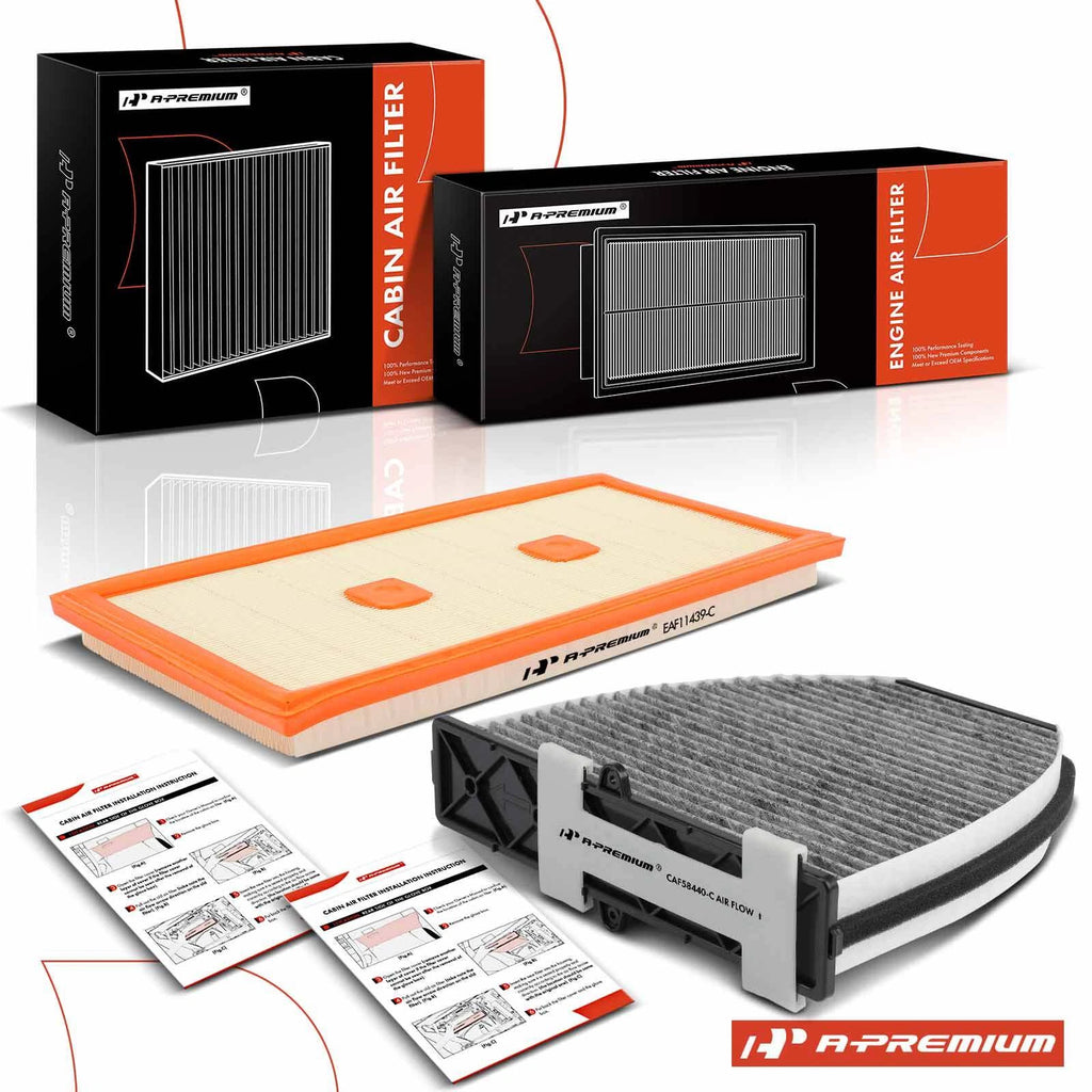 Engine & Cabin Air Filter for Mercedes-Benz C300 C350 E300 E350 E400 (2015–2020)