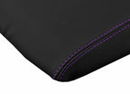 Leather Console Lid Armrest Cover for Dodge Ram (2009–2016) Purple Stitch