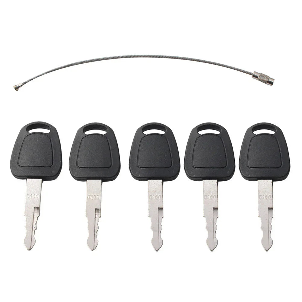5PCS Keys for Daewoo Doosan Excavator Models Heavy Equipment