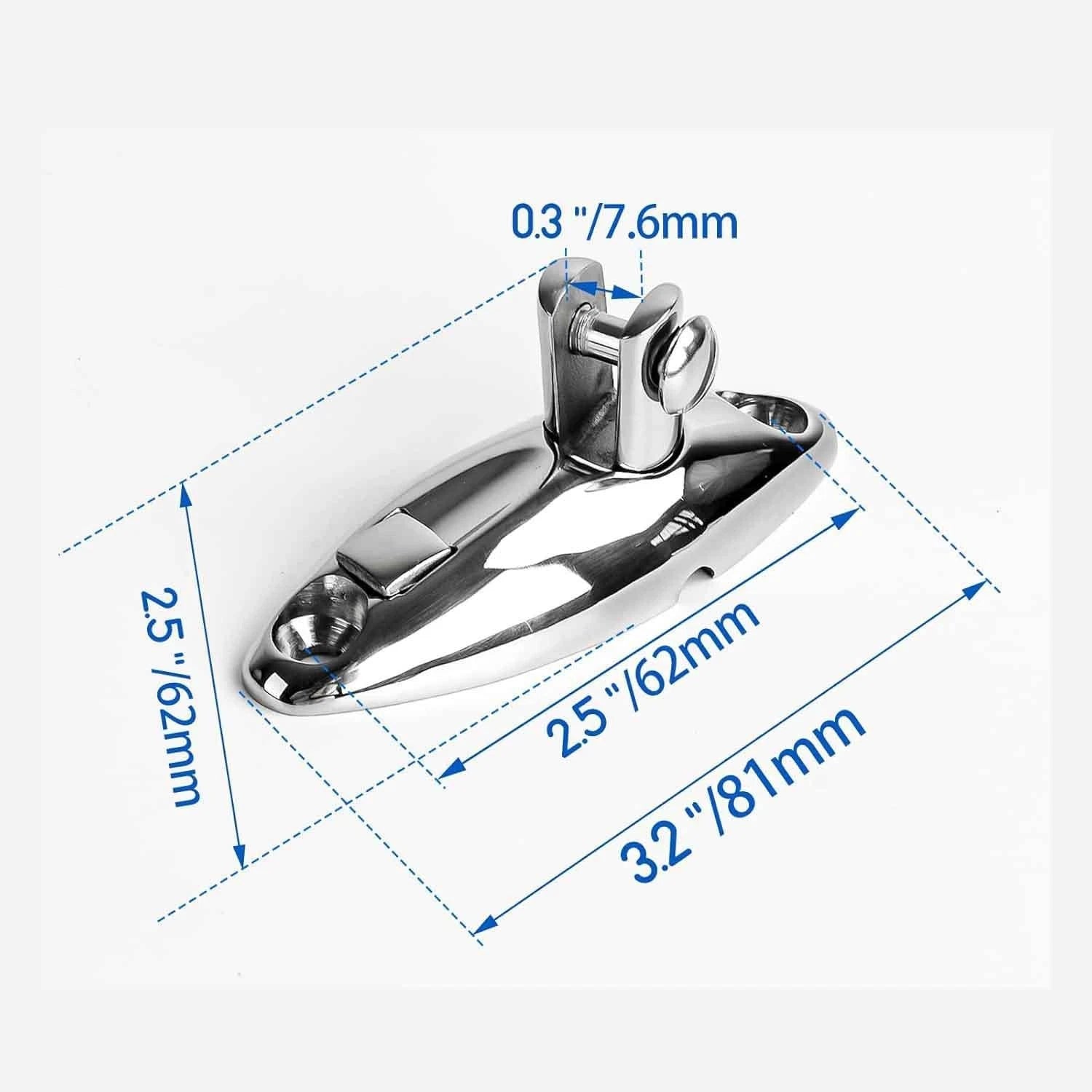 Quick Release Hinge 82mm 92mm 316 Stainless Steel for Marine Setup