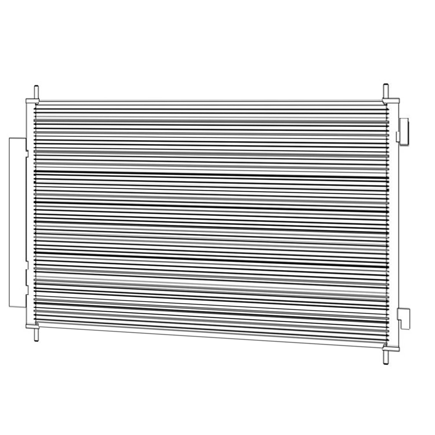 A/C Condenser Replacement Repair Part for Honda Ridgeline (2006–2014)