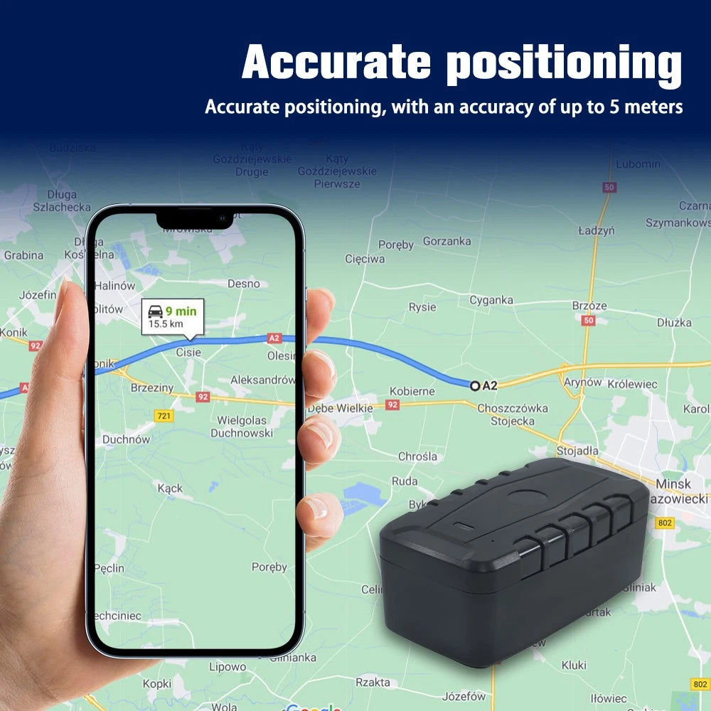 GPS Magnetic Car Tracking Device for All Vehicles (20000mAH, 4G, Waterproof)