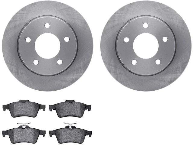 Rear Brake Pad and Rotor Kit for Mazda 3 (2004–2013) WR618VR
