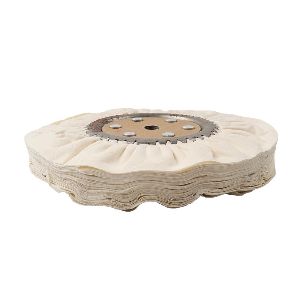 10 Cotton Airway Buffing Wheels for Bench Grinder (Metal Polishing)