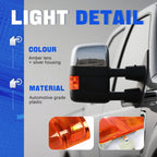 Side Mirror Turn Signal Lights Amber Lens for Ford F-250 F-350 (2008–2016)