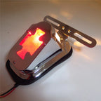 Maltese Cross Tail Light for Harley (Metal Cross Brake Light)