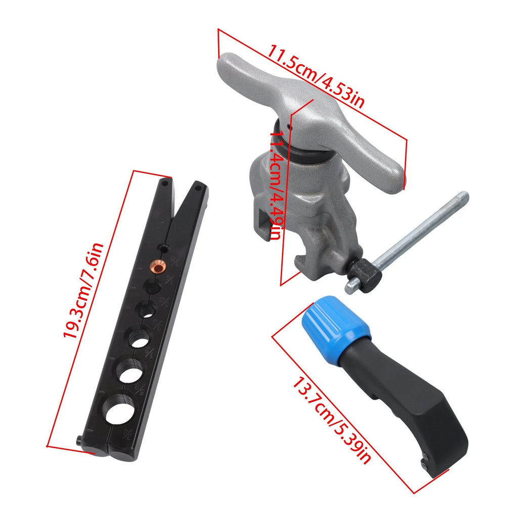 Eccentric Flaring Tool Kit with Tube Cutter for HVAC Refrigeration